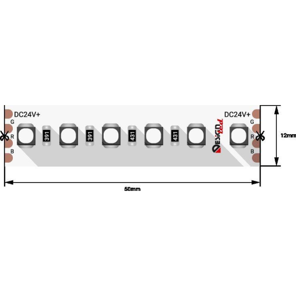 Светодиодная влагозащищенная лента DesignLed 20W/m 120LED/m 3535SMD разноцветный 5M 002845 Светодиодная влагозащищенная лента DesignLed 20W/m 120LED/m 3535SMD разноцветный 5M 002845
