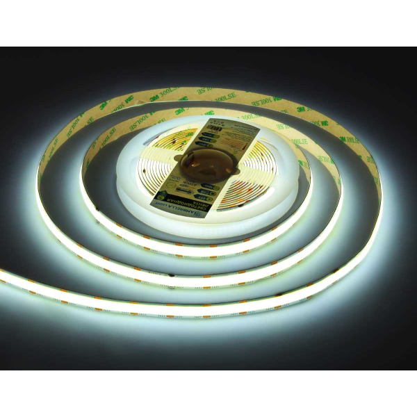 Светодиодная лента Ambrella Light GS4803 COB 616Led/19W m/ 24V IP20 6500K/ 5m*12mm*2mm (2 конт.) GS4803 Светодиодная лента Ambrella Light GS4803 COB 616Led/19W m/ 24V IP20 6500K/ 5m*12mm*2mm (2 конт.) GS4803