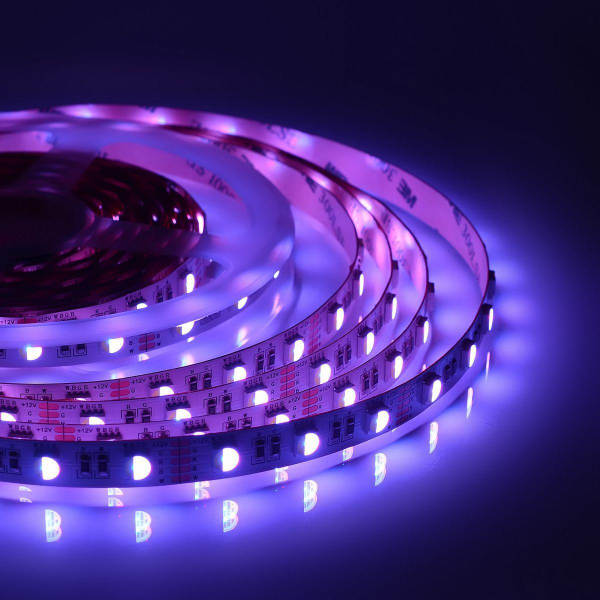 Светодиодная лента Apeyron 14,4W/m 60LED/m 5050SMD разноцветная/холодный белый 5M 00-109 Светодиодная лента Apeyron 14,4W/m 60LED/m 5050SMD разноцветная/холодный белый 5M 00-109