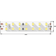 Светодиодная влагозащищенная лента DesignLed 18W/m 196LED/m 2835SMD нейтральный белый 5M 000528