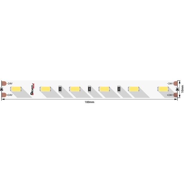 Светодиодная влагозащищенная лента DesignLed 14,4W/m 60LED/m 5730SMD холодный белый 5M 004498 Светодиодная влагозащищенная лента DesignLed 14,4W/m 60LED/m 5730SMD холодный белый 5M 004498