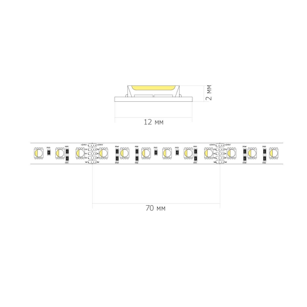 Светодиодная лента ST Luce 18W/m 4000К+RGB 5M ST5005.418.20RGBW.1