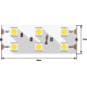 Светодиодная влагозащищенная лента DesignLed 28,8W/m 120LED/m 5050SMD теплый белый 5M 000523