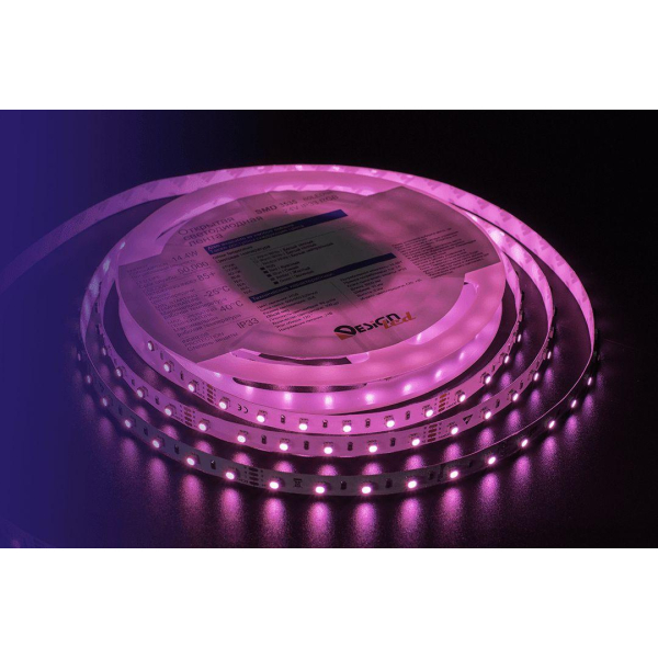 Светодиодная влагозащищенная лента DesignLed 14,4W/m 60LED/m 3535SMD разноцветный 5M 002843 Светодиодная влагозащищенная лента DesignLed 14,4W/m 60LED/m 3535SMD разноцветный 5M 002843