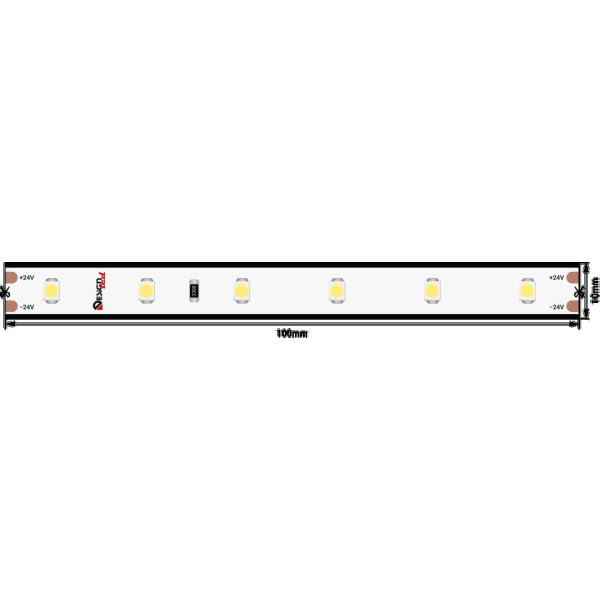 Светодиодная влагозащищенная лента DesignLed 4,8W/m 60LED/m 3528SMD нейтральный белый 5M 005703