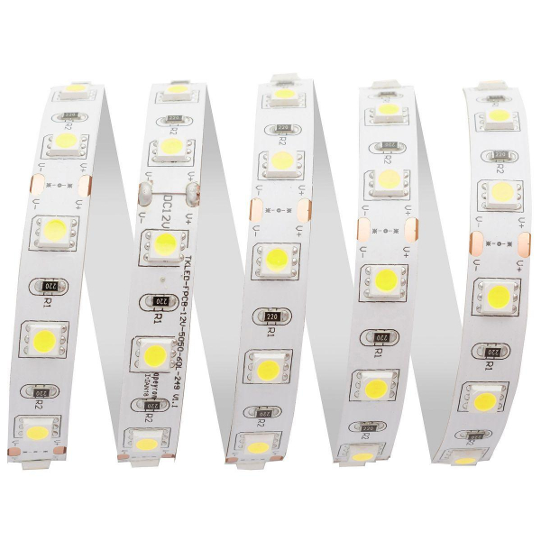 Светодиодная лента Apeyron 14,4W/m 60LED/m 5050SMD дневной белый 5M 00-317