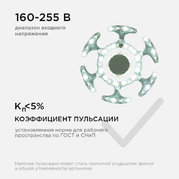 Светодиодный модуль Apeyron со встроенным драйвером 02-70