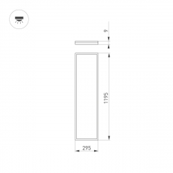 Светодиодная панель Arlight DL-INTENSO-S300x1200-40W Day4000 (WH, 120 deg, CRI90, 230V) 043582