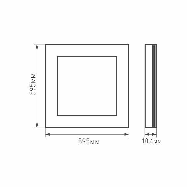 Светодиодная панель Arlight IM-S600x600-40W Day4000 023145(2)