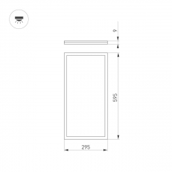 Светодиодная панель Arlight DL-INTENSO-S300x600-28W Day4000 (WH, 120 deg, CRI90, 230V) 043553