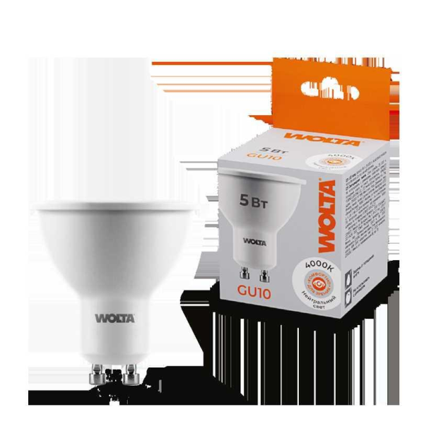 Светодиодная лампа WOLTA 25SPAR16-230-5GU10 Светодиодная лампа WOLTA 25SPAR16-230-5GU10