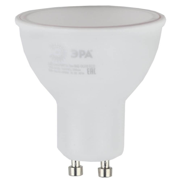 Лампа светодиодная ЭРА GU10 5W 2700K матовая ECO LED MR16-5W-827-GU10 Б0019062 Лампа светодиодная ЭРА GU10 5W 2700K матовая ECO LED MR16-5W-827-GU10 Б0019062