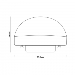 Лампа светодиодная Uniel GX53 13W 6500K матовая LED-GX53-13W/6500K/GX53/FR/SPHERE PLZ02WH UL-00011792