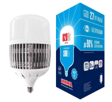 Лампа LED сверхмощная Volpe E27 100W 4000K матовая LED-M80-100W/4000K/E27/FR/NR UL-00006797