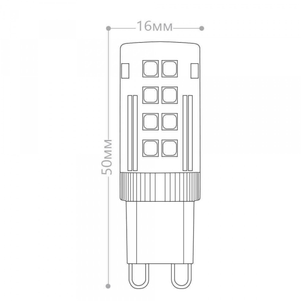 Лампа светодиодная Feron G9 5W 2700K прозрачная LB-432 25769