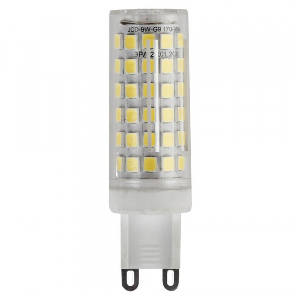 Лампа светодиодная ЭРА G9 9W 4000K прозрачная LED JCD-9W-CER-840-G9 Б0033186