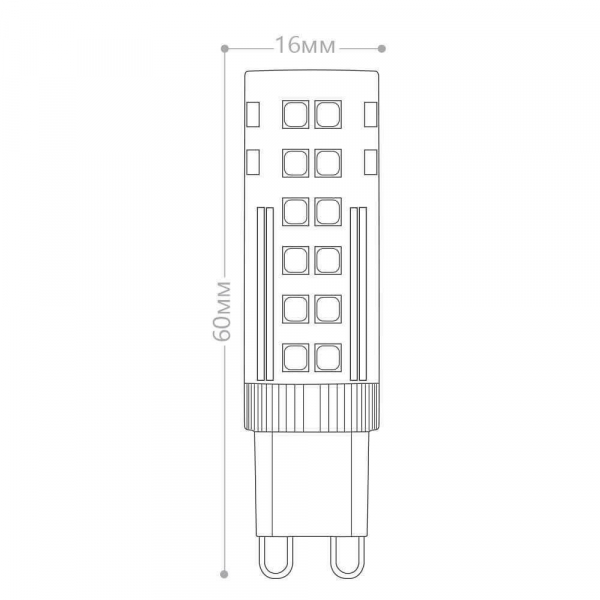 Лампа светодиодная Feron G9 7W 2700K прозрачная LB-433 25766