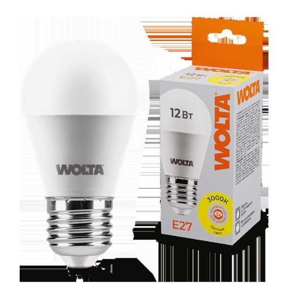 Светодиодная лампа WOLTA 25Y45GL12E27 Светодиодная лампа WOLTA 25Y45GL12E27