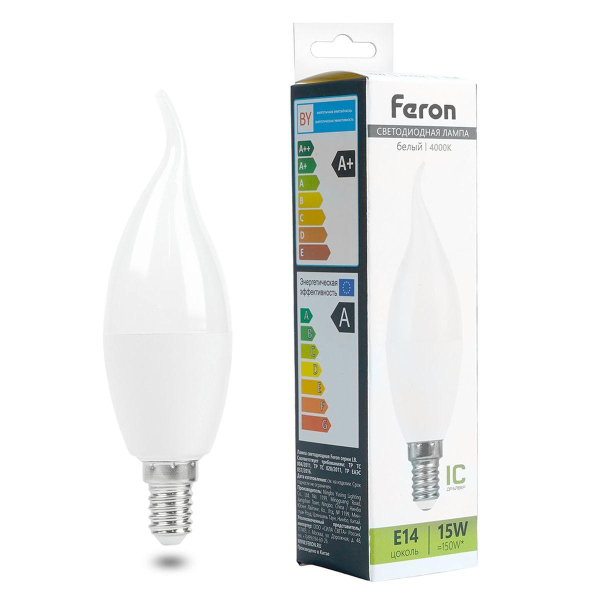 Лампа светодиодная Feron LB-980 E14 15W 4000K 52075