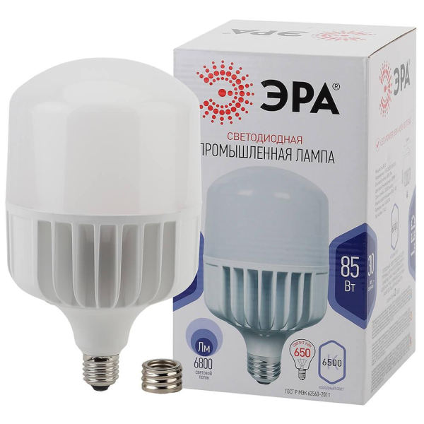 Лампа светодиодная ЭРА E27 85W 6500K матовая LED POWER T140-85W-6500-E27/E40 Б0032088