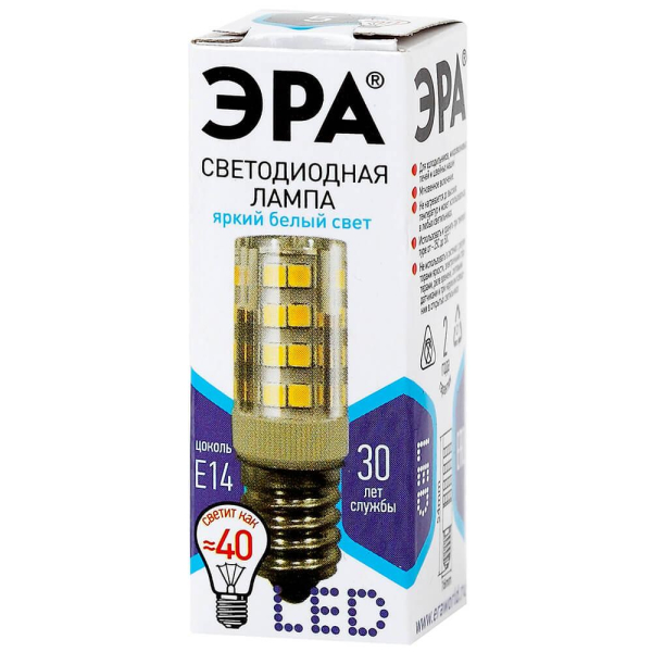 Лампа светодиодная ЭРА E14 5W 4000K прозрачная LED T25-5W-CORN-840-E14 Б0033031 Лампа светодиодная ЭРА E14 5W 4000K прозрачная LED T25-5W-CORN-840-E14 Б0033031