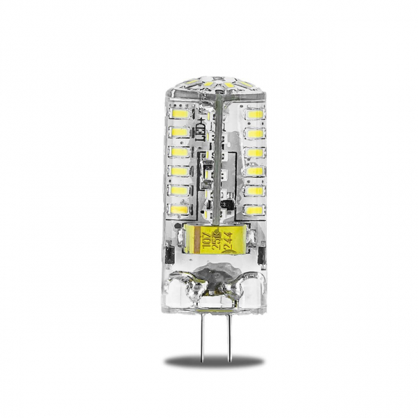 Лампа светодиодная Gauss G4 3W 4100K прозрачная 107707203