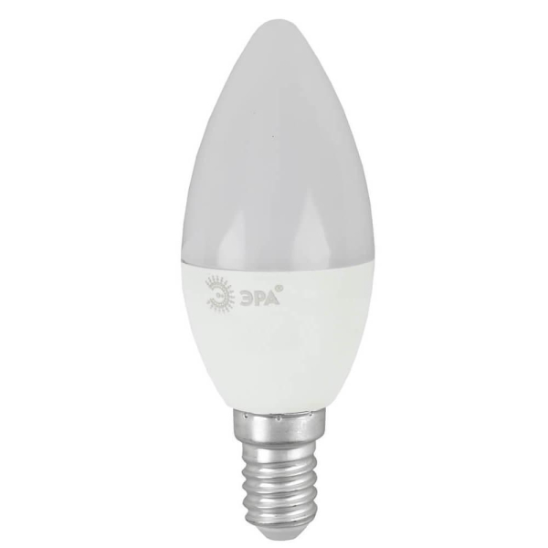 Лампа светодиодная ЭРА E14 8W 2700K матовая ECO LED B35-8W-827-E14 Б0030018 Лампа светодиодная ЭРА E14 8W 2700K матовая ECO LED B35-8W-827-E14 Б0030018