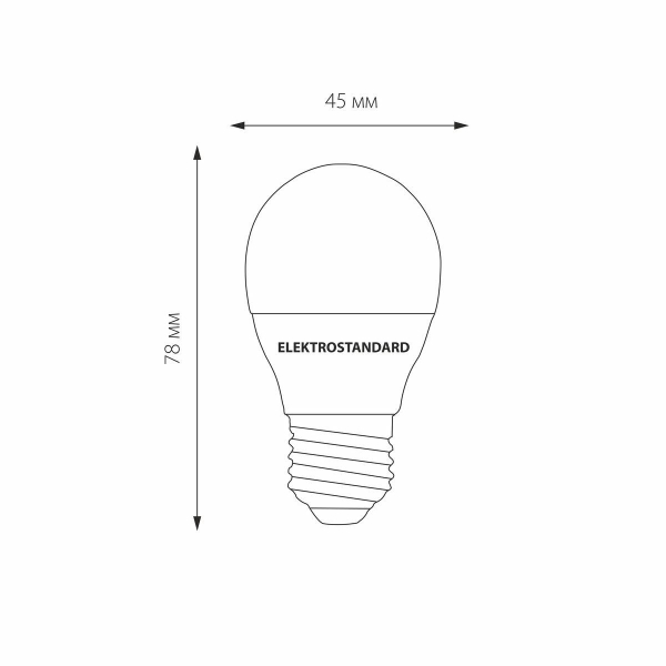 Лампа светодиодная Elektrostandard E27 7W 3300K матовая a048624 Лампа светодиодная Elektrostandard E27 7W 3300K матовая a048624