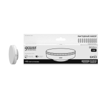Лампа Gauss Elementary GX53 12W 860lm 4100K 10 шт/уп LED 1/10 84822X