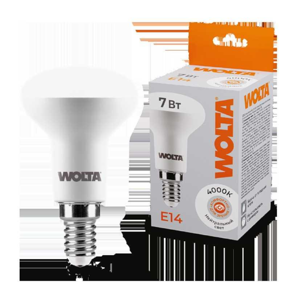 Светодиодная лампа WOLTA 25S50R7E14 Светодиодная лампа WOLTA 25S50R7E14