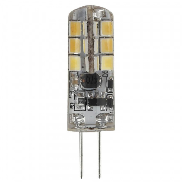 Лампа светодиодная ЭРА G4 1,5W 2700K прозрачная LED JC-1,5W-12V-827-G4 Б0033188