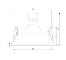 Встраиваемый светильник Elektrostandard Tune 25014/01 a065465