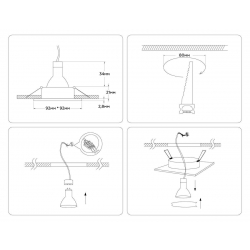 Встраиваемый светильник Ambrella light Techno Spot Standard Tech A8927