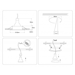 Встраиваемый светильник Ambrella light Techno Spot Standard Tech A8922