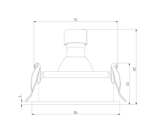 Встраиваемый светильник Elektrostandard Tune 25015/01 a065469