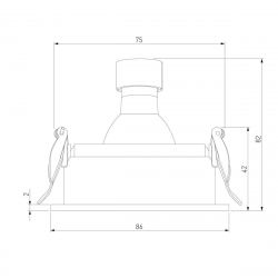 Встраиваемый светильник Elektrostandard Tune 25015/01 a065469