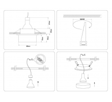 Встраиваемый светильник Ambrella light Techno Spot Acrylic Frost TN1303