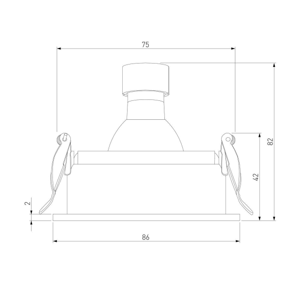 Встраиваемый светильник Elektrostandard Tune 25014/01 a065464 Встраиваемый светильник Elektrostandard Tune 25014/01 a065464