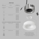 Точечный светодиодный светильник Denkirs Shine Glow DK2430-WH