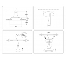 Встраиваемый светильник Ambrella light Techno Spot Acrylic Frost TN3306