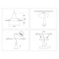 Встраиваемый светильник Ambrella light Techno Spot Acrylic Frost TN3306