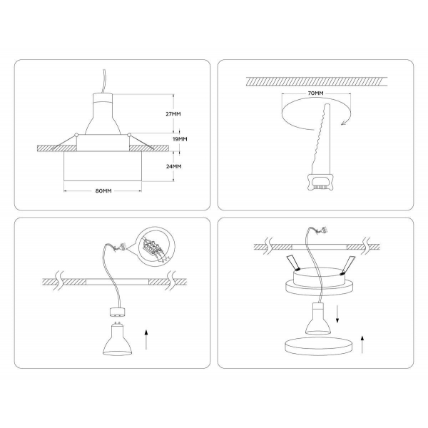 Встраиваемый светильник Ambrella light Techno Spot Acrylic Frost TN3306