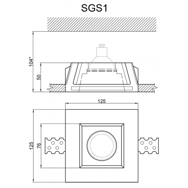 Встраиваемый светильник Artpole SGS1