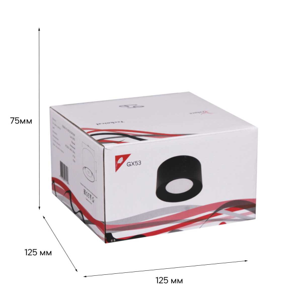 Точечный светильник Reluce Technical 53060-9.5-001LD GX53 BK Точечный светильник Reluce Technical 53060-9.5-001LD GX53 BK