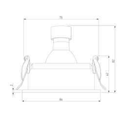 Встраиваемый светильник Elektrostandard Tune 25015/01 a065468