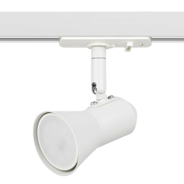 Трековый светильник однофазный ЭРА Taper TR37-GU10 WH Б0053303