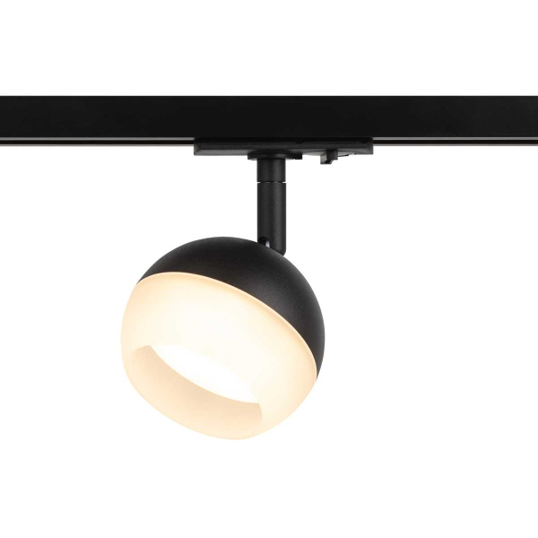 Трековый светильник однофазный ЭРА Round TR46-GX53 BK Б0054153