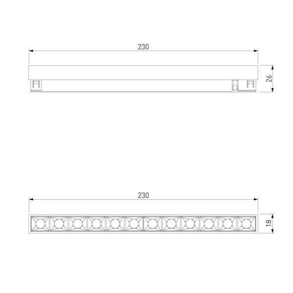 Трековый светильник Elektrostandard Brass Line a071847