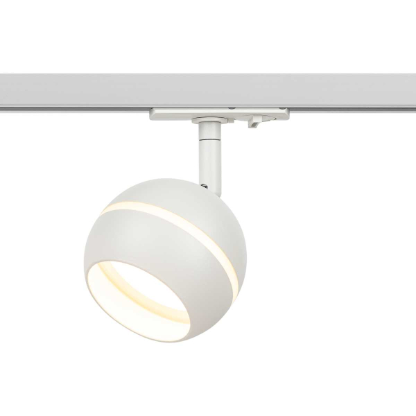 Трековый светильник однофазный ЭРА Round TR47-GX53 WH Б0054155
