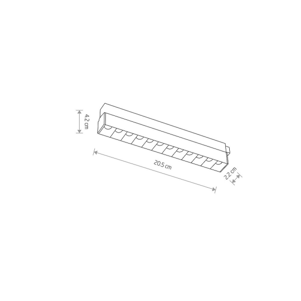Трековый магнитный светильник Nowodvorski Focus Led Black 10144